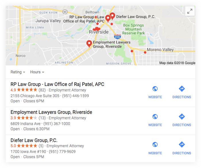 Google Map List
