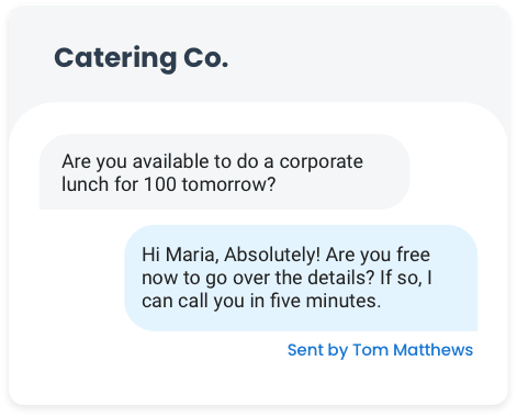 Catering Webchat