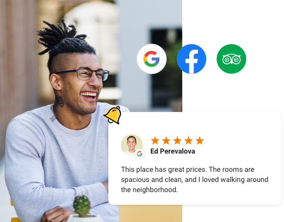 Stay on top of reviews on Google and TripAdvisor