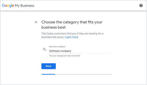 Choose The Category That Fits Your Business Best
