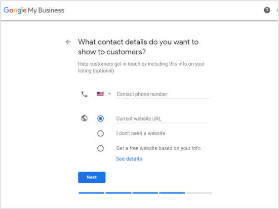 What Contact Details Do You Want  To Show To Customers