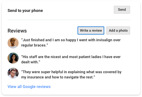 Write A Review Button Is Located At Bottom Of Screen