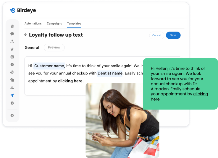 Create loyalty with automated follow ups