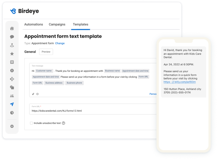 Optimize with online intake forms