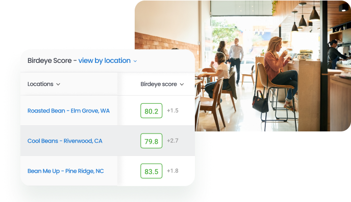 Birdeye Score by location