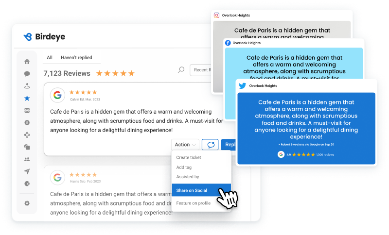 Amplify your best reviews