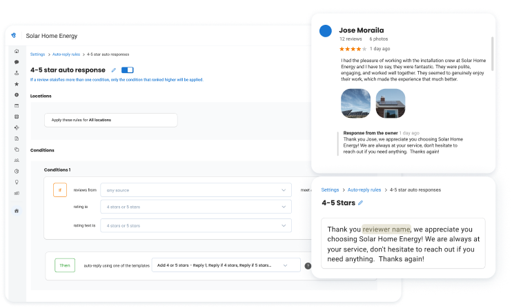 engage on autopilot with automated replies