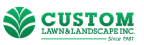 Logo Custom Lawn Landscape