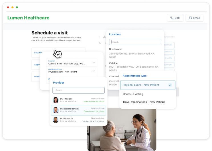 Attract more patients with online scheduling