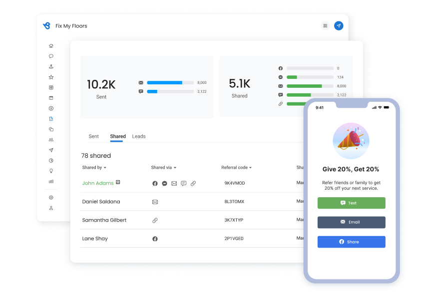 Automate and track referral campaigns at scale