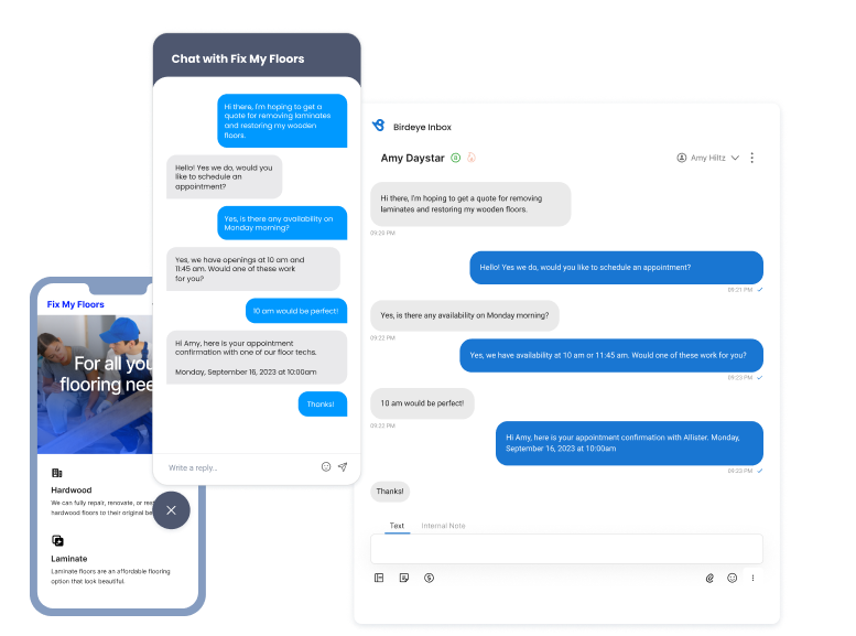 Convert website visitors with an AI chatbot