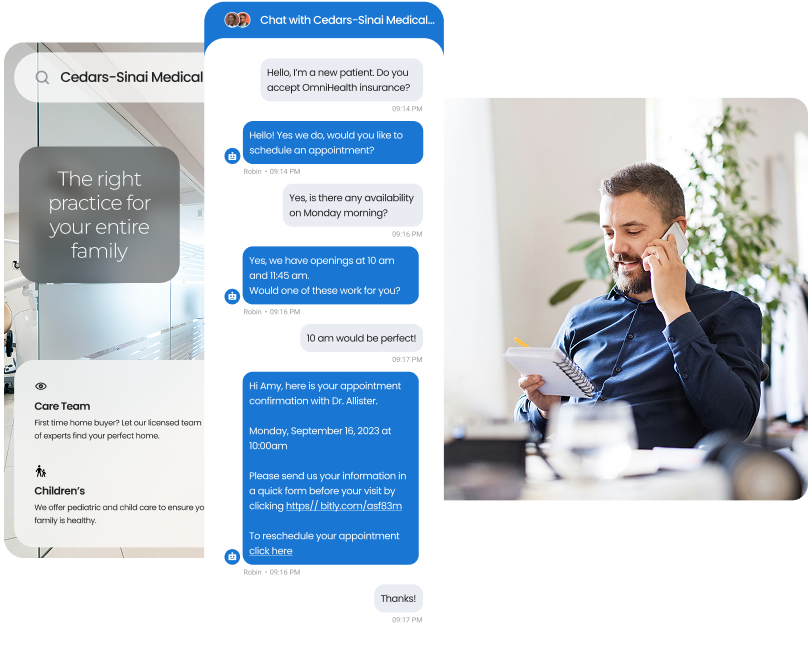 Convert website visitors with an AI chatbot