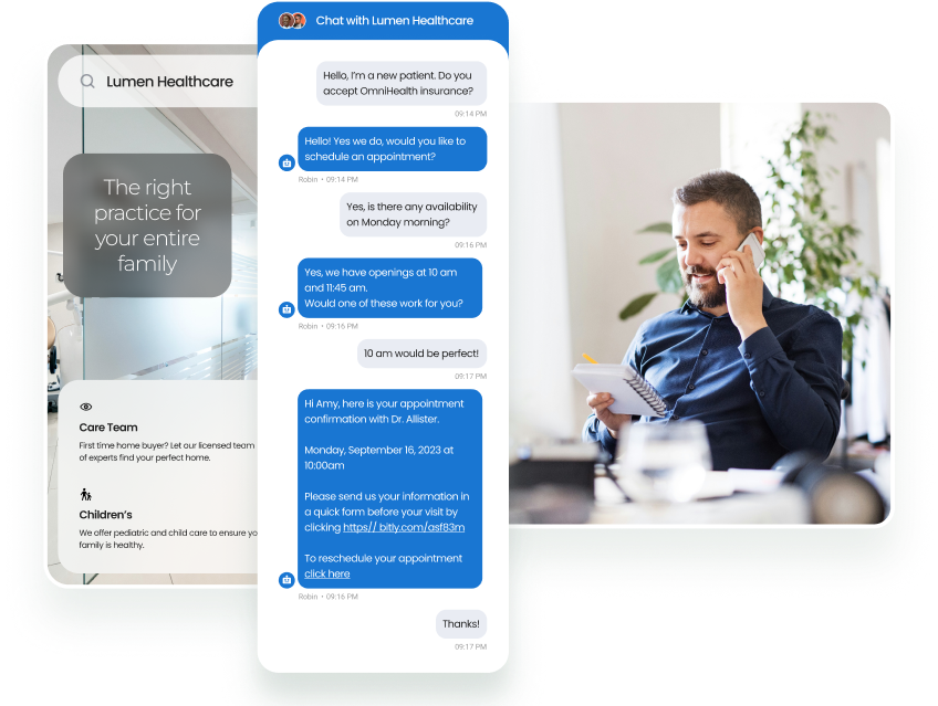 Convert website visitors with an AI chatbot