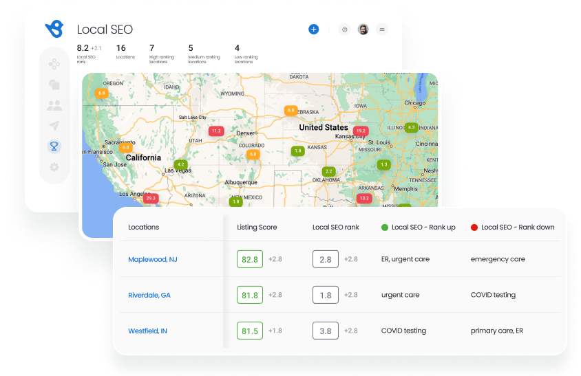 Analyze local SEO performance