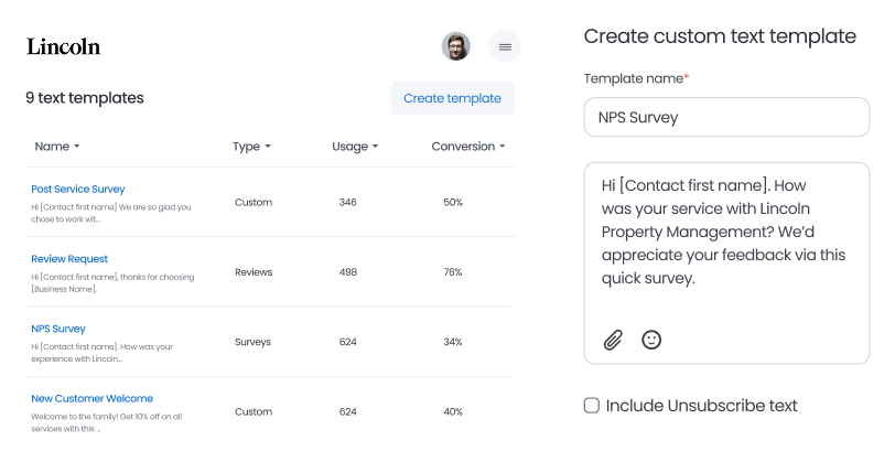 Save time with templates