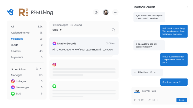 Read and respond from one inbox