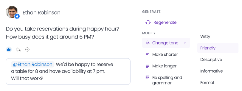 AI-Generated Social Replies