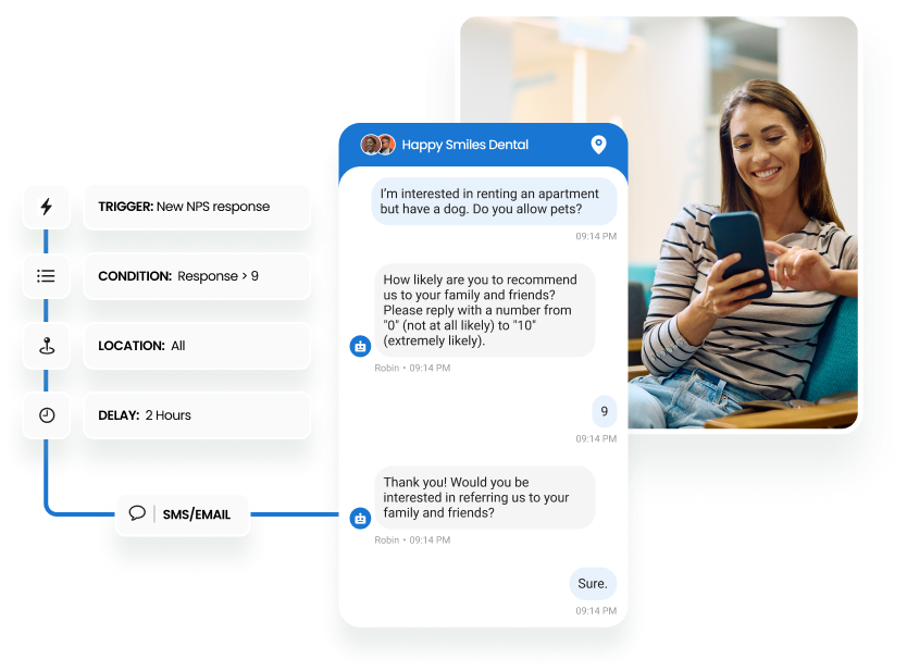 Get more feedback with automated surveys