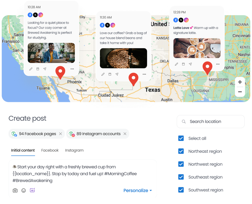 Bulk Social Publishing
