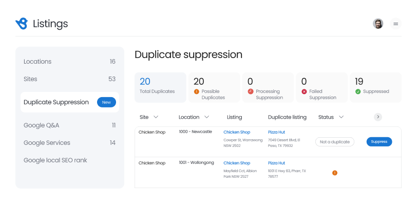 Duplicate Suppression