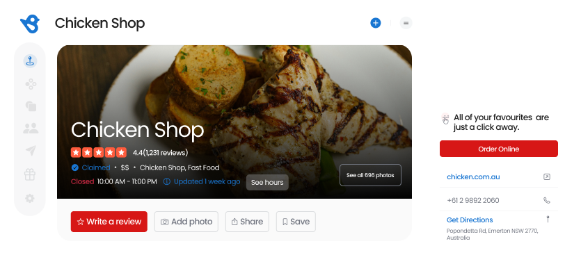 Yelp Listings