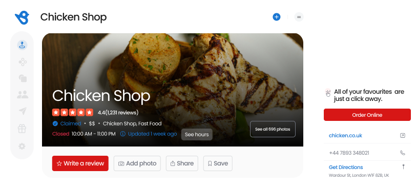 Yelp Listings