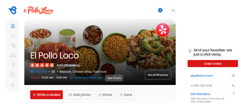 Yelp Listings