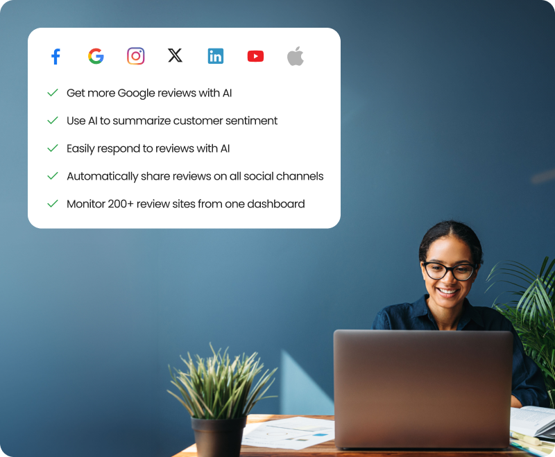 Manage reviews with ease