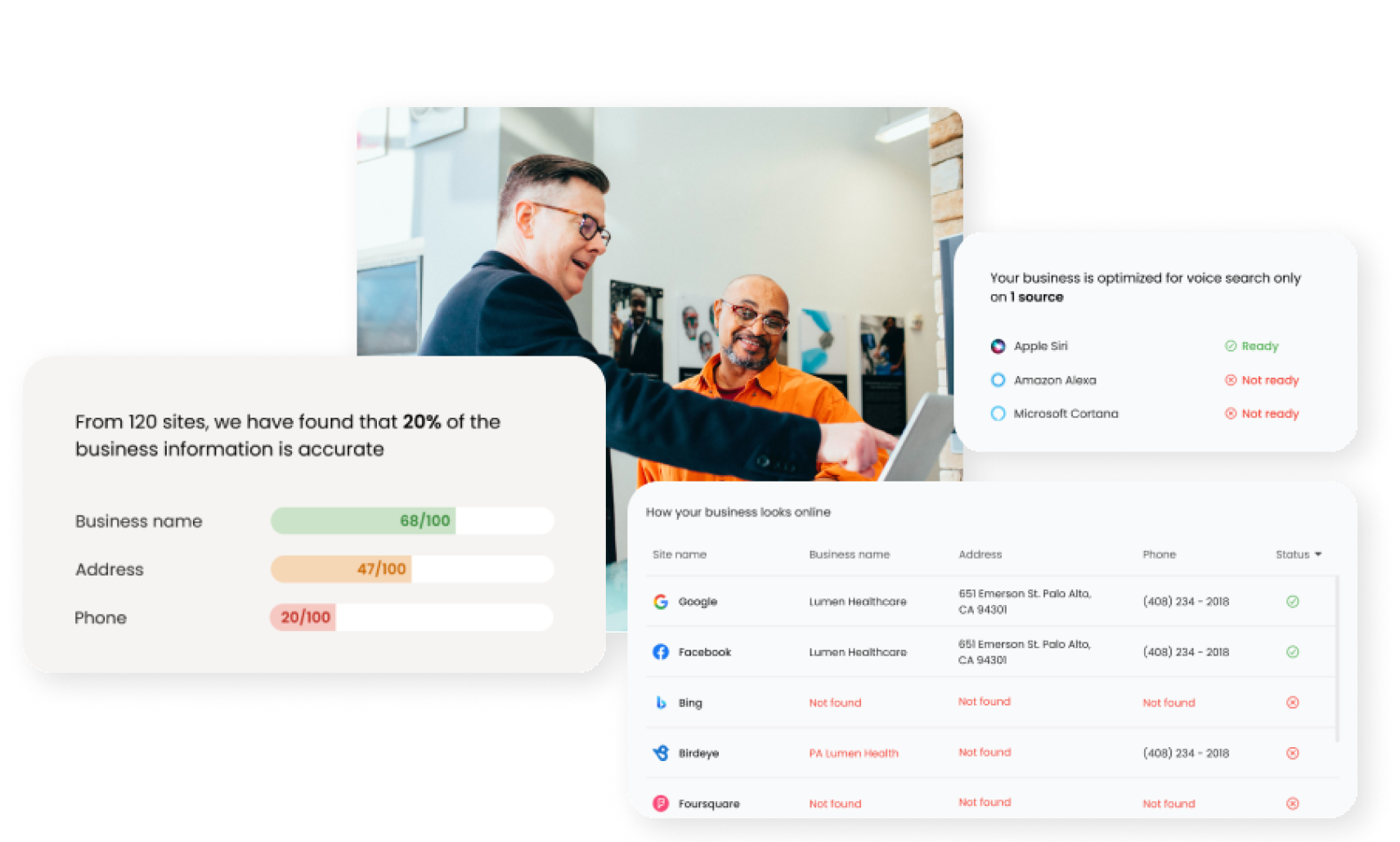 Free Local SEO Audit Tool Listings, keywords, and reputation
