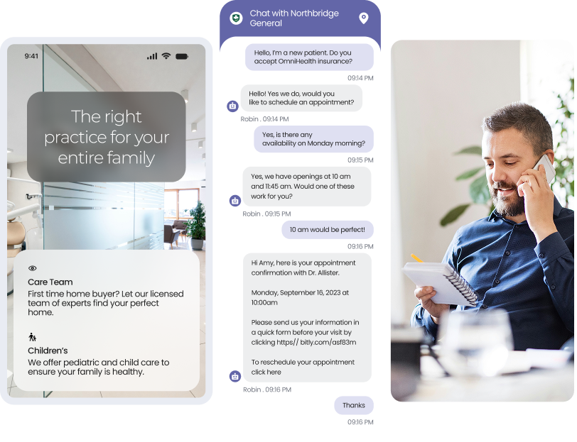Convert website visitors with an AI chatbot