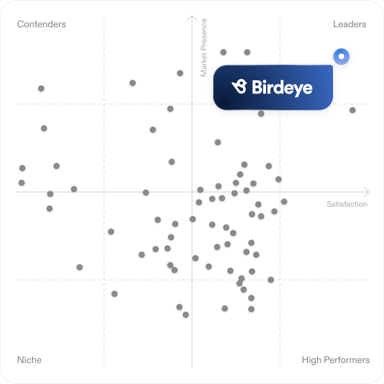 G2 Grid report showing Birdeye as a Leader in Local SEO