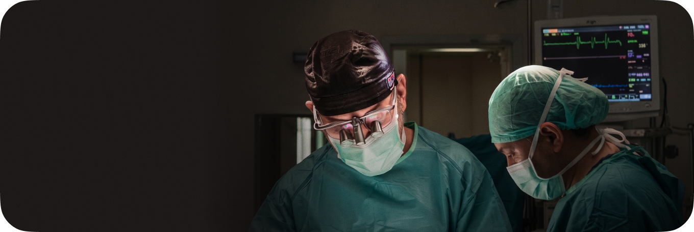 Surgeon in an operating room