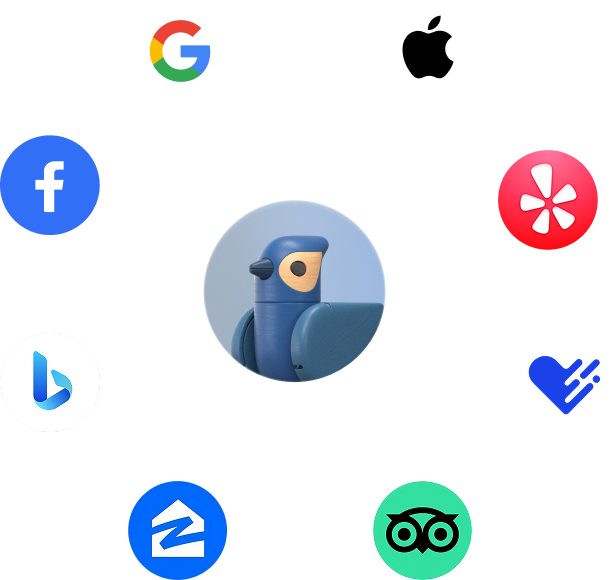 Jay orchestrating live integrations across Google, Apple, Facebook, Yelp, and Bing