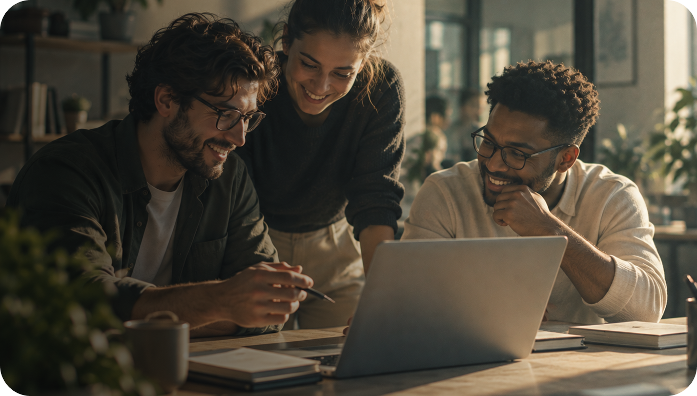Partners collaborating on business growth with Birdeye