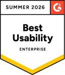 G2 Summer 2025 Best Usability Enterprise badge