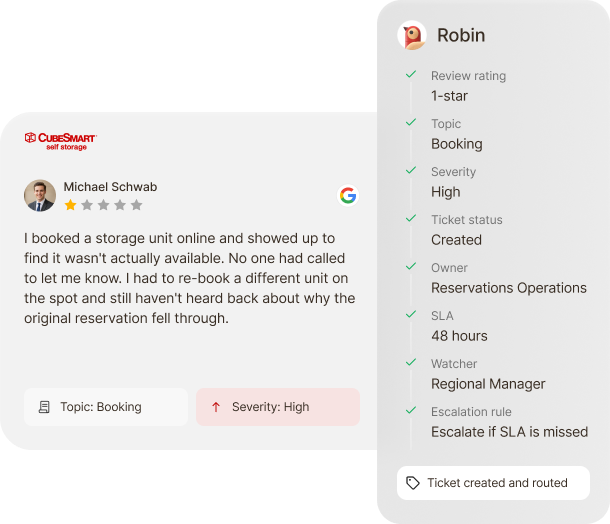 Review Ticketing Agent product preview
