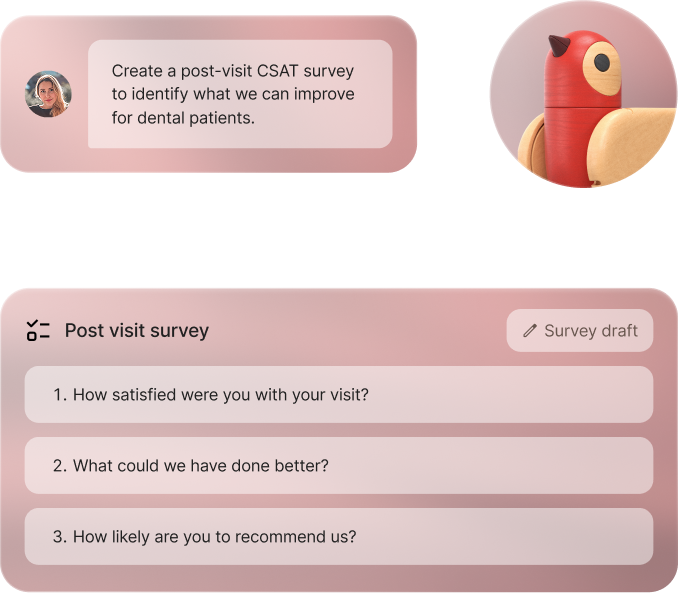 Ticketing agents classify each issue from the feedback.