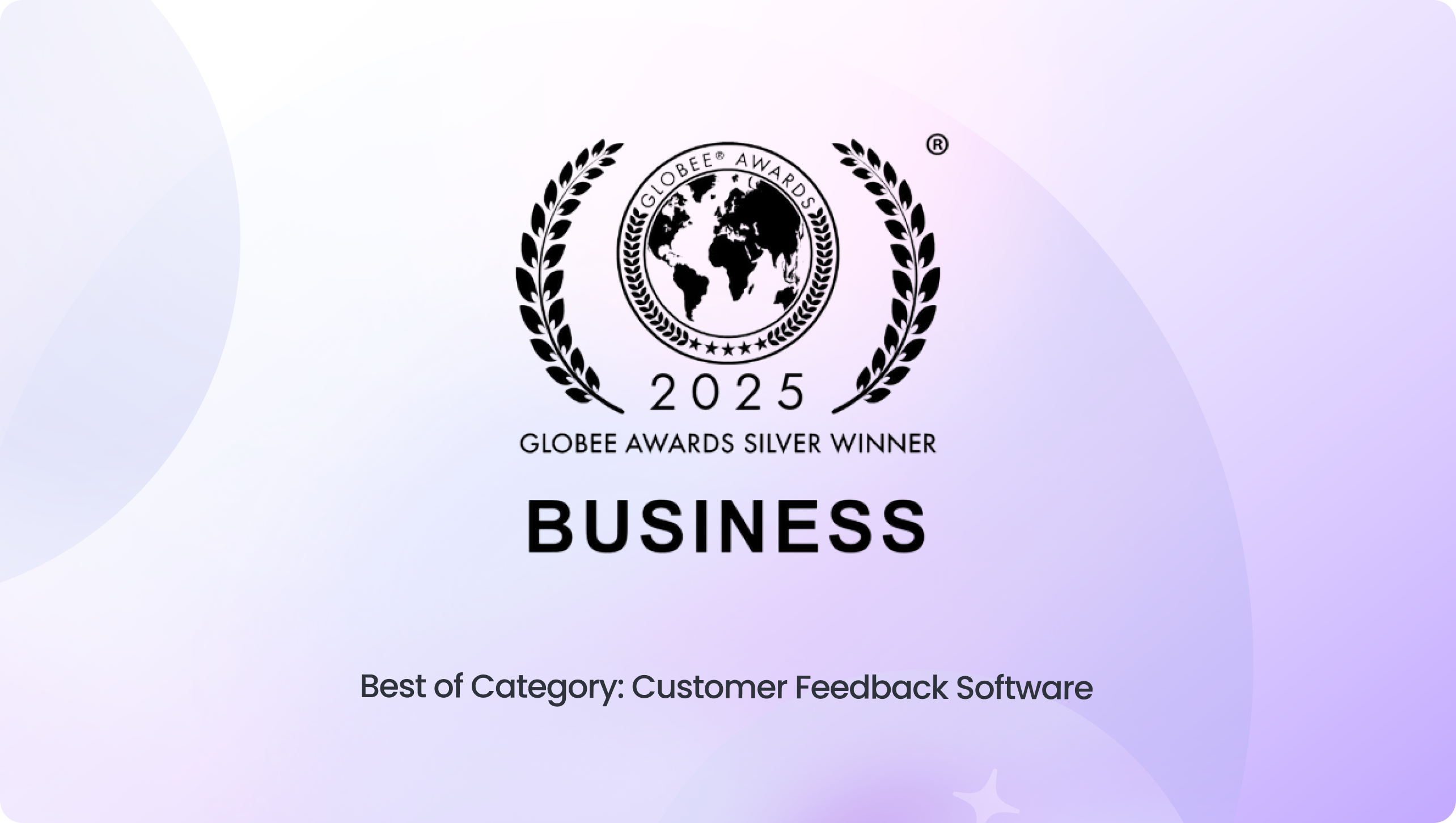 Birdeye-Silver Globee Award for Best of Category in Customer Feedback Software