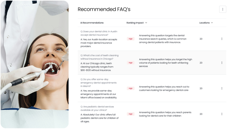 FAQ and content builder