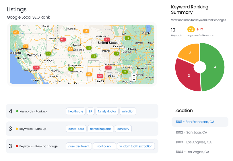 Google Local SEO Rank Report