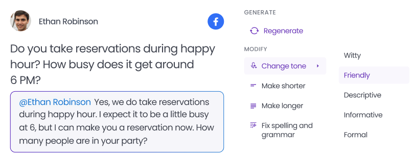 AI-Generated Social Replies