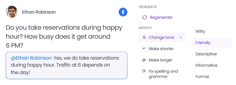 AI-Generated Social Replies