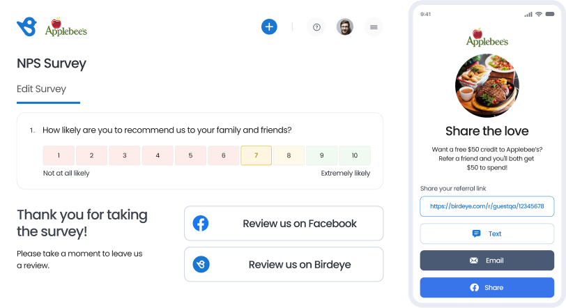 Ask for reviews and referrals